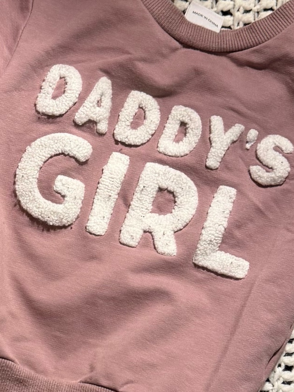 Dusty Rose "Daddy's Girl" Sweatshirt & Joggers Set - Picture 2 of 5